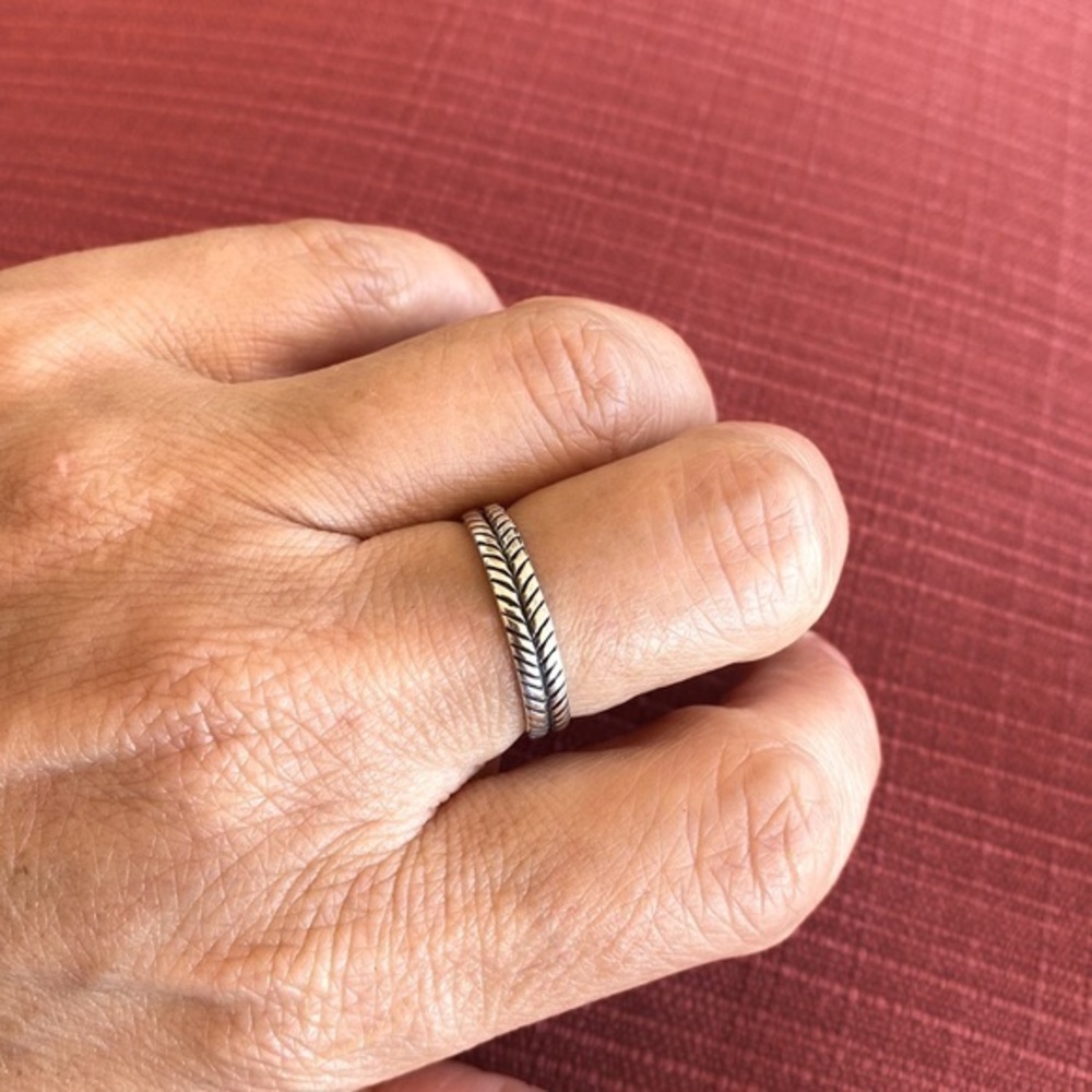 925 Sterling silver CZ leaf wedding Band available sizes 5 6 7 8 9